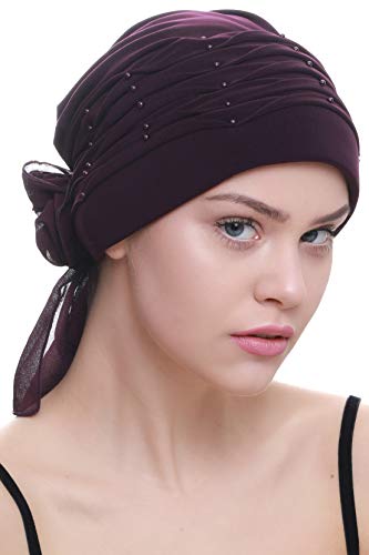 Deresina Damen Dezwirnt Chemo Kopfbedeckung (Maulbeere) von Deresina Headwear
