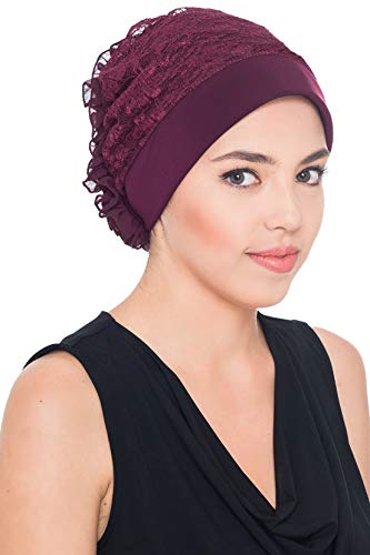 Deresina Elegant Chemo Kopfbedeckung für Haarverlust (Lila) von Deresina Headwear