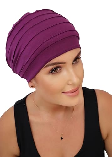 Deresina Harmony Volumen-Kopfbedeckung, Bambus-Chemomütze für Frauen (Mulberry) von Deresina Headwear