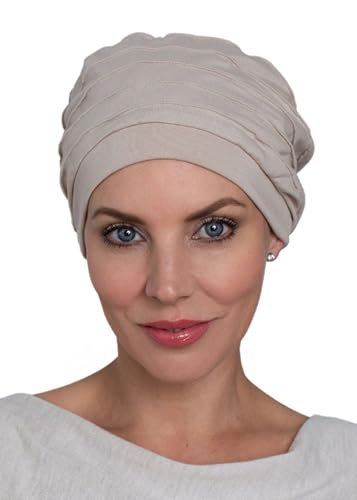 Deresina Harmony Volumen-Kopfbedeckung, Bambus-Chemomütze für Frauen (Taupe) von Deresina Headwear