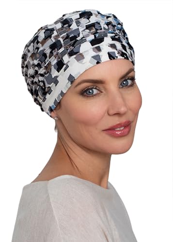 Deresina Harmony Volumen-Kopfbedeckung, Bambus-Chemomütze für Frauen (Muster V1) von Deresina Headwear