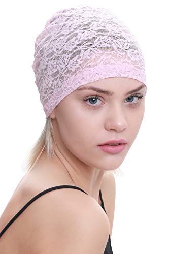 Deresina Headwear Embroided Lace Kappe für Haarverlust (Rosa) von Deresina Headwear