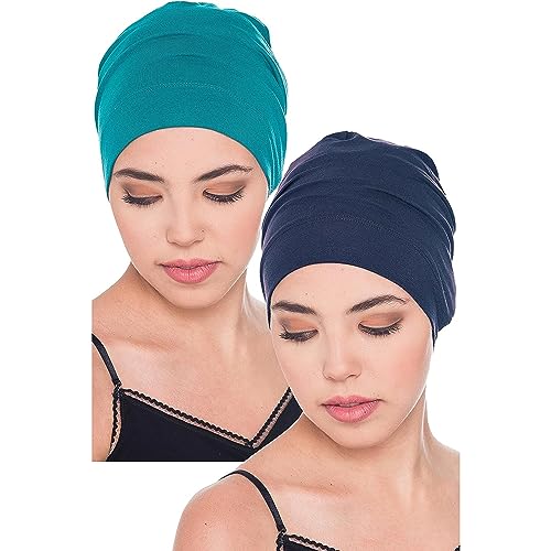 Deresina Headwear Schlafmütze, Chemo Kopfbedeckung (Teal - Denim) von Deresina Headwear