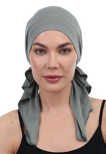 Deresina Headwear Vorgebundenes Bandana (Khaki) von Deresina Headwear