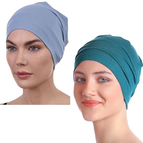 Deresina Headwear Schlafmütze, Chemo Kopfbedeckung (Caroline - Teal) von Deresina Headwear