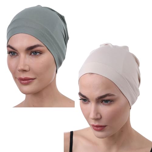 Deresina Headwear Schlafmütze, Chemo Kopfbedeckung (Khaki - Vizon) von Deresina Headwear