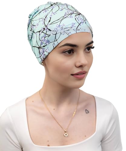 Deresina Uni-Nachtmütze aus Baumwolle und Bambus, bei Haarausfall/Chemotherapie, One size von Deresina Headwear