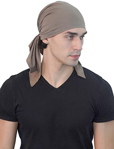 Deresina Unisex Simple Tie Bandana für Haarausfall Krebs Gr. One size, mink von Deresina Headwear