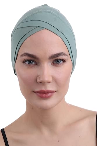 Deresina Headwear W-Front Chemo Mütze (Mint) von Deresina Headwear