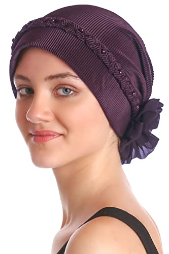 Deresina Headwear Modisch Kopfbedeckung Hüt für Haarverlust (Lila) von Deresina Headwear