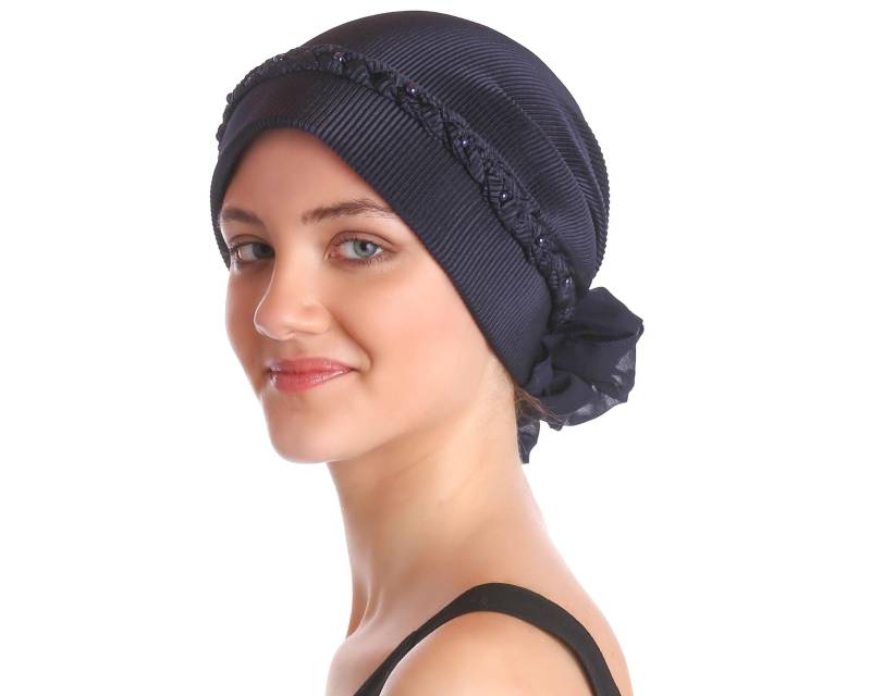 Geflochtener Und Mit Perlen Besetzter Chemo-Turban Für Frauen, Chemo-Kopfbedeckung Voller Kopfbedeckung Krebspatientinnen von DeresinaHeadwear
