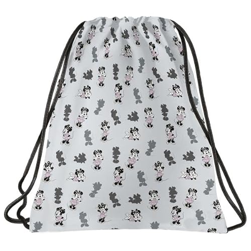 Derform Minnie Maus Sportbeutel Turnbeutel Tasche Sporttasche grau von Derform