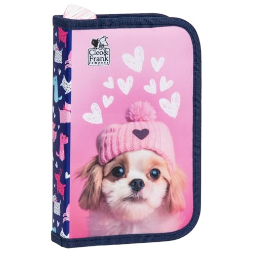 Derform Süßer Hunde Federtasche gefüllt Federmäppchen Federmappe Stifte Mäppchen von Derform