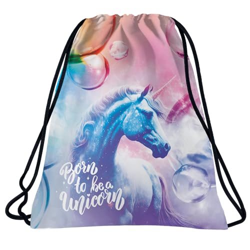 Einhorn Turnbeutel Sporttasche Schuhbeutel Tasche Sportbeutel Unicorn von Derform