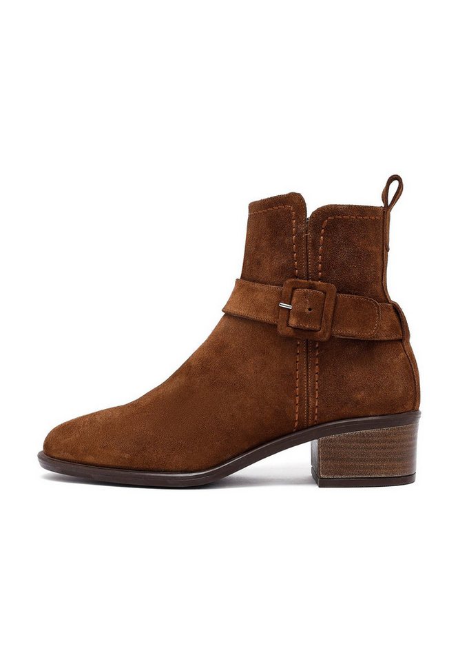 Derimod Absatz-Stiefeletten aus Veloursleder Chelseaboots von Derimod