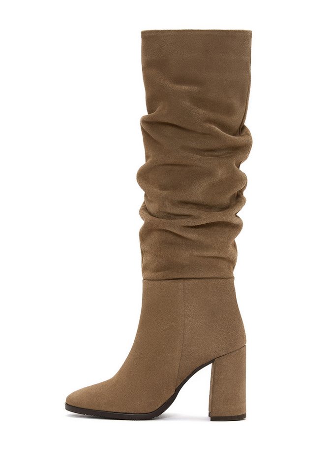 Derimod Absatzstiefel aus Veloursleder Bootsschuh von Derimod