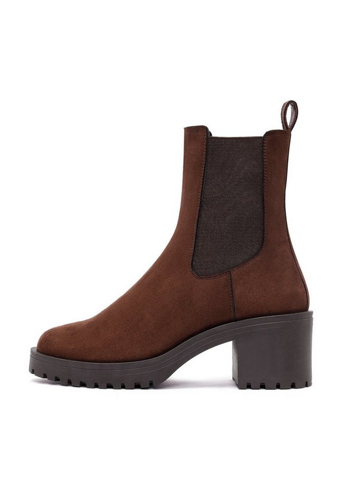 Derimod Chelsea-Absatzstiefel aus Kunstleder Chelseaboots von Derimod