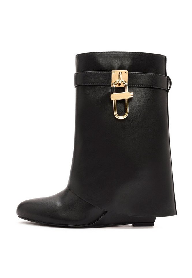 Derimod Keilabsatz-Stiefeletten aus Kunstleder Ankleboots von Derimod