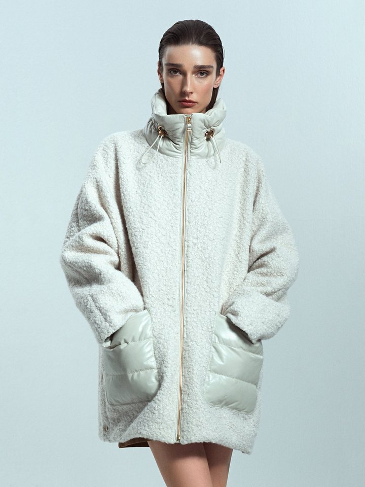 Derimod Lederjacke Boston Teddy-Mantel von Derimod