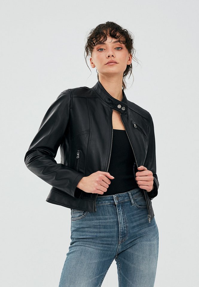Derimod Lederjacke Kylie Kurze Lederjacke von Derimod
