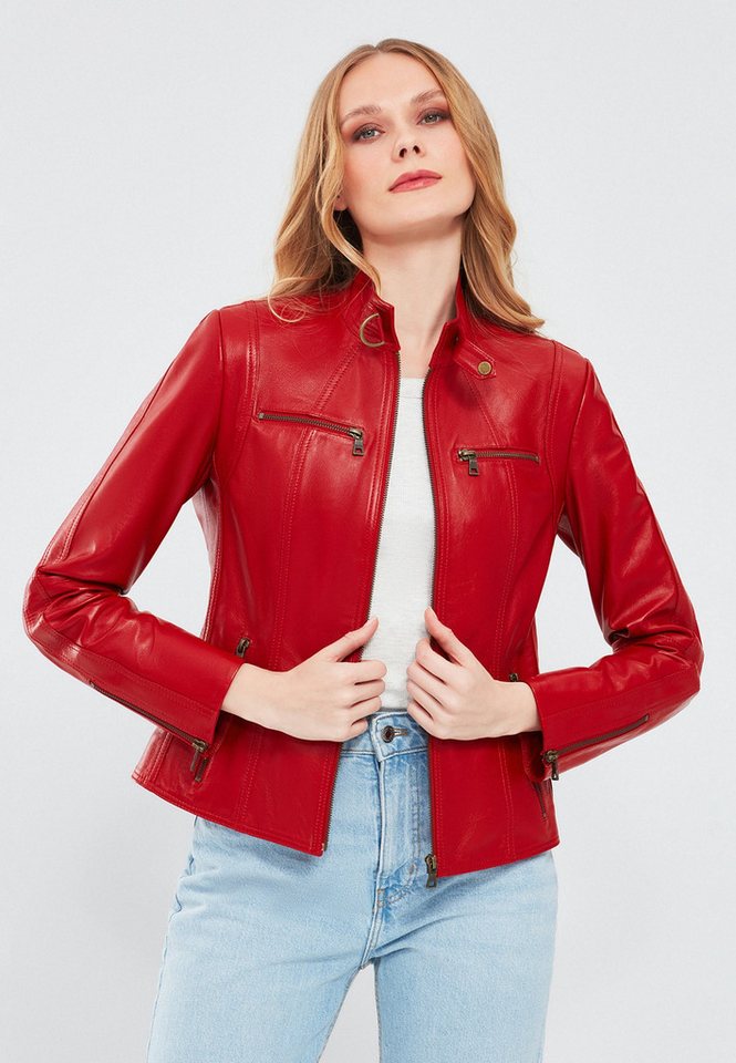 Derimod Lederjacke Maria Kurze Lederjacke von Derimod