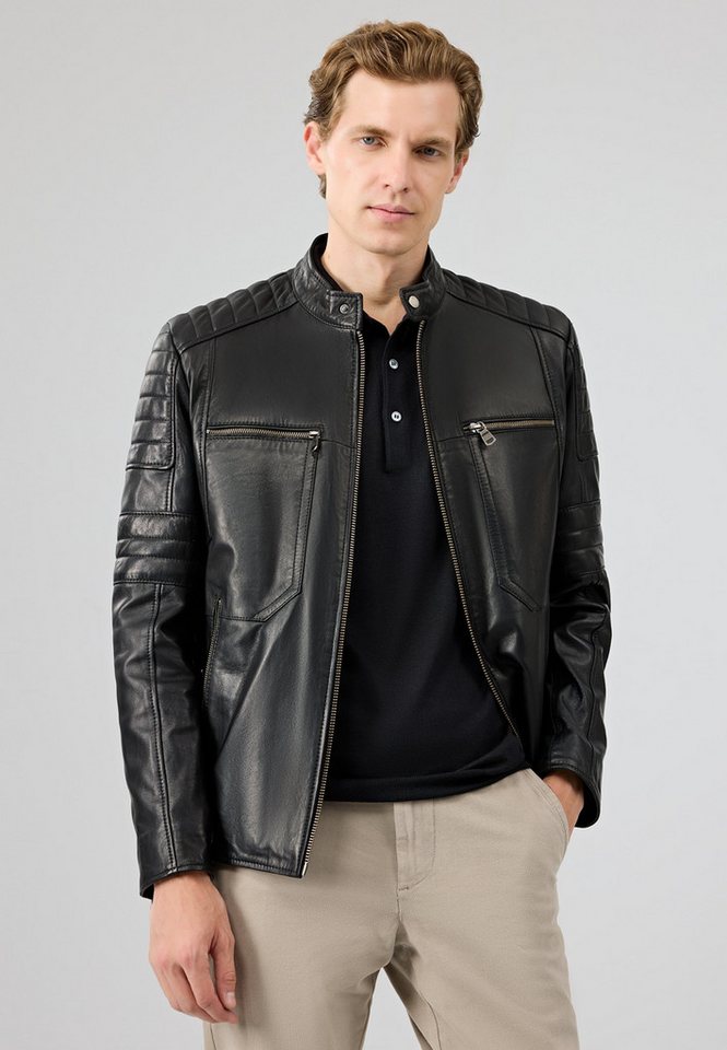 Derimod Lederjacke Morant Lederjacke mit Stehkragen von Derimod