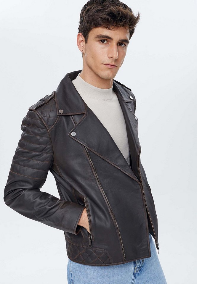 Derimod Lederjacke Speedy Biker-Lederjacke von Derimod