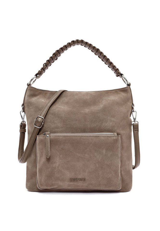 Derimod Umhängetasche Schultertasche aus Kunstvelours von Derimod