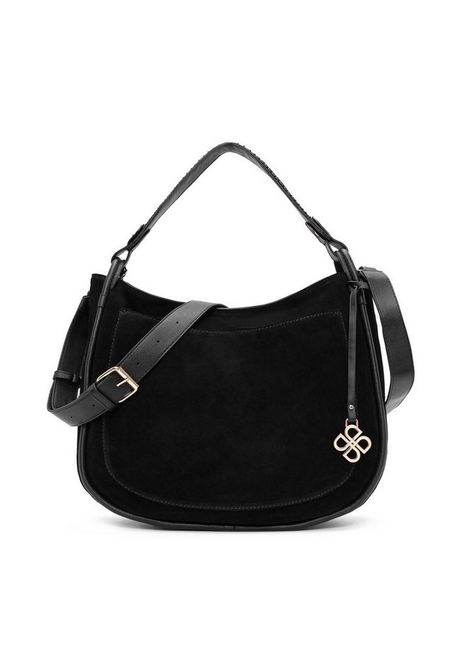 Derimod Umhängetasche Schultertasche aus Kunstvelours von Derimod