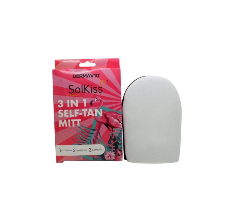 Derma V10 Selbstbräunungslotion 3 in 1 Self Tan Applicator Mitt 1g von Derma V10
