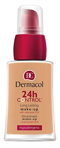 Dermacol - 24H Kontrolle Abdeckende, flüssige Foundation mit Coenzym Q10, für trockene und fettige Haut, langanhaltend und berührungsfest, Nr. 01, 30 ml von Dermacol