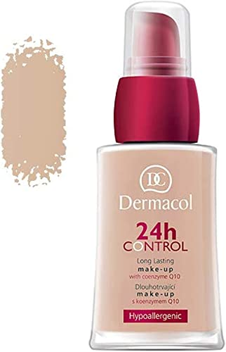 Dermacol - 24H Kontrolle Abdeckende, flüssige Foundation mit Coenzym Q10, für trockene und fettige Haut, langanhaltend und berührungsfest, Nr. 03, 30 ml von Dermacol