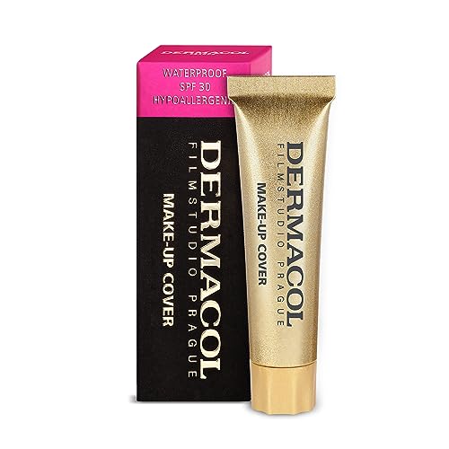 Dermacol - Full Coverage Foundation 13g, Flüssige Makeup Matte Foundation mit SPF 30, Wasserfeste Foundation für fettige Haut, Akne, & Augenringe, Langanhaltende Makeup Produkte, Shade 211 von Dermacol