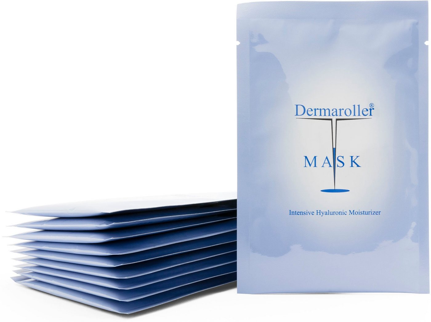 Dermaroller Tuchmaske Hyaluron Maske Packung, 10 Stück á 18ml von Dermaroller