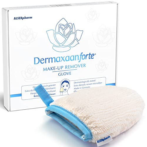 Dermaxaan forte Abschminkhandschuh aus Mikrofaser • Make up Remover "Glove" • Entfernt Make-up nur mit Wasser • Dermatologisch getestet von Dermaxaan forte