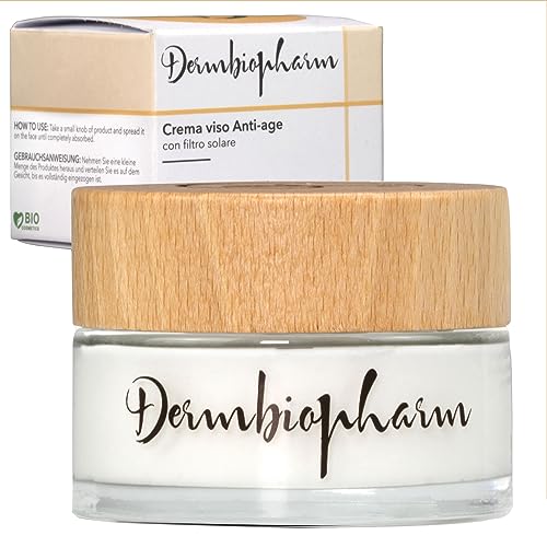 Dermbiopharm Gesichtscreme Damen, Feuchtigkeitscreme Gesicht mit Natürlichen Inhaltsstoffen, Hyaluron Anti-Aging Creme Für Frauen, Moisturizer Face für die Tägliche Gesichtspflege von Dermbiopharm