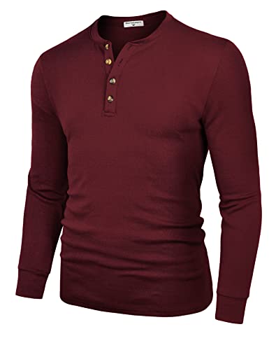 Derminpro Henley-T-Shirts für Herren, Baumwolle, lässig, kurz/langärmelig, leicht, mit Knöpfen, Mittel Derminpro Henley-T-Shirts für Herren, Baumwolle, lässig, kurz/langärmelig, leicht, mit Knöpfen, Mittel von Derminpro