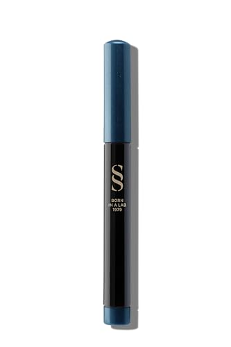 Sensilis Jumbo 3-in-1 Eyeliner und Lidschatten, hohe Deckkraft und lange Lebensdauer, wasserdicht, cremig, nicht übertragbar, bis zu 12 Stunden Brenndauer, mit Spitzer, Blau - 1,4 g von Sensilis