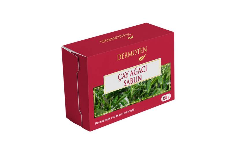 Dermoten Feste Duschseife DERMOTEN Tea Tree Soap, Moisturizing Soothing for All Skin Types 150gr von Dermoten