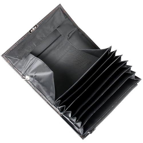 Dernier Kellnerbörse Taxigeldbörse Scheintasche Geldtasche Vegan PVC Schwarz von Dernier