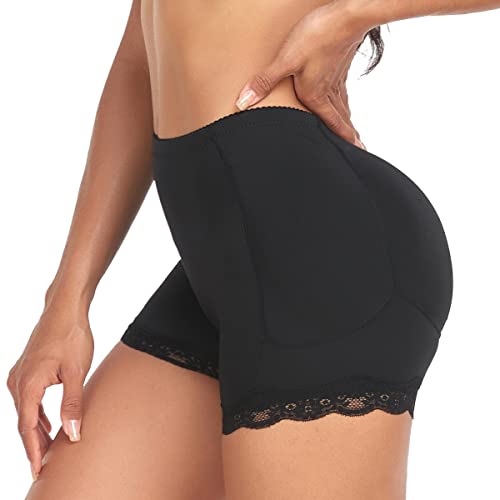 Derssity Damen Push Up Po Butt Lifter Gepolstert Hip Enhancer Padded Miederhose Shapewear Figurformend Miederpants Fake Ass Unterwäsche Hüfte Pads(B,S) von Derssity