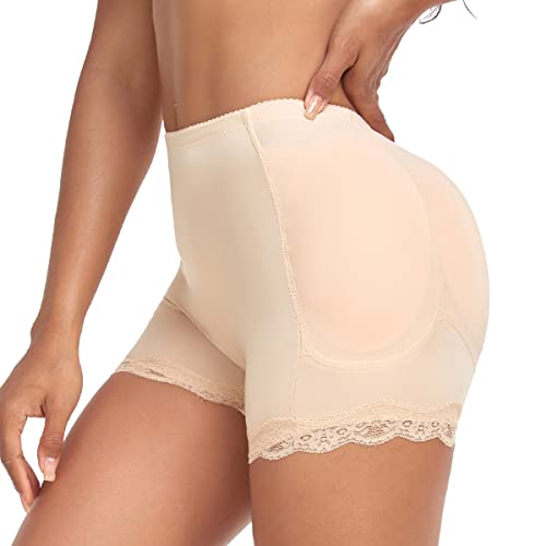 Derssity Damen Push Up Po Butt Lifter Gepolstert Hip Enhancer Padded Miederhose Shapewear Figurformend Miederpants Fake Ass Unterwäsche Hüfte Pads(XING,L) von Derssity