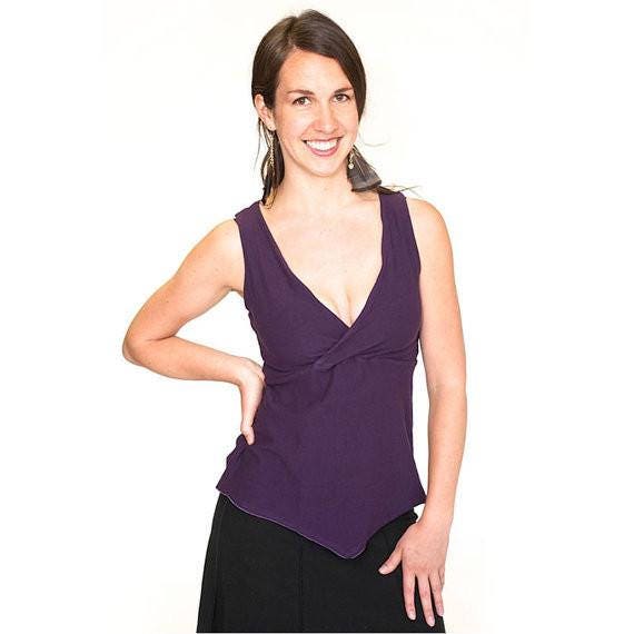 Yoga Tank Top Aus Baumwolle Lycra Dance Wear Venus Tank von DervishClothing