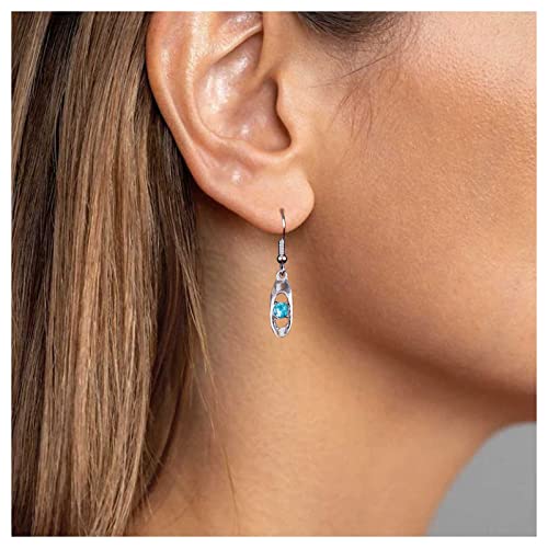 Dervivea Boho Cz Böse Auge Baumeln Ohrringe Winzigen Blauen Kristall Tropfen Haken Ohrringe Vintage Funkelnden Kristall Ohrringe Silber Kristall Hochzeit Ohrringe Schmuck Für Frauen Und Mädchen von Dervivea