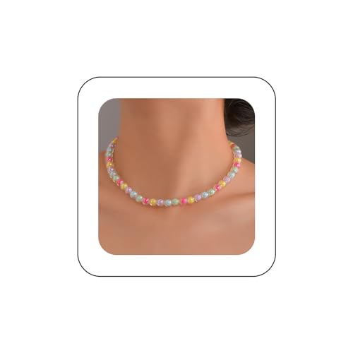 Dervivea Boho Farbenfrohe Saatperlen Halskette Candy Bead Halskette Regenbogen Glasperlen Halskette Reisperlen Kette Halskette Strand Choker Halskette Kettenschmuck Für Frauen Und Mädchen Dervivea Boho Farbenfrohe Saatperlen Halskette Candy Bead Halskette Regenbogen Glasperlen Halskette Reisperlen Kette Halskette Strand Choker Halskette Kettenschmuck Für Frauen Und Mädchen von Dervivea