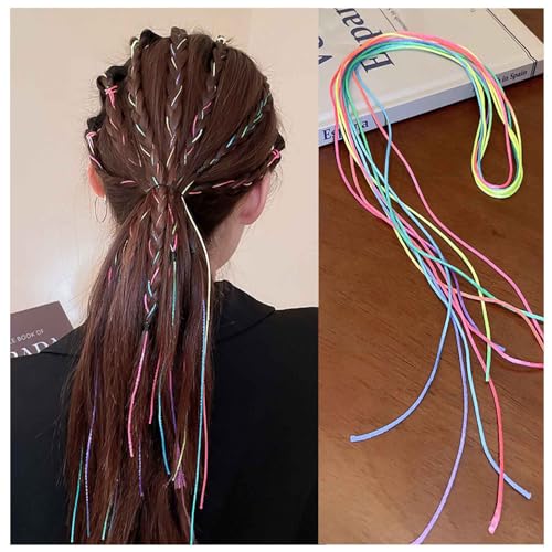 Dervivea Bunte Haar Wrap String Für Zöpfe Regenbogen String Haar Wrap Band Lange Haar Band Krawatte Gradient Farbe Haar Seil Dekorative Haar Zubehör Für Frauen Und Mädchen Kopfschmuck Dervivea Bunte Haar Wrap String Für Zöpfe Regenbogen String Haar Wrap Band Lange Haar Band Krawatte Gradient Farbe Haar Seil Dekorative Haar Zubehör Für Frauen Und Mädchen Kopfschmuck von Dervivea