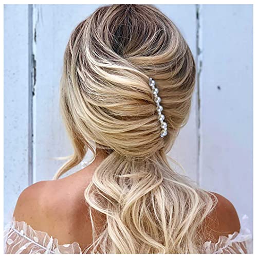 Dervivea Französische Perle Haarkamm Pin Braut Perle Haarkämme Vintage Perle Seitenkamm Haarteil Hochzeiten Perle Haarkamm Dekorative Haarschmuck Für Frauen Und Mädchen Kopfschmuck von Dervivea