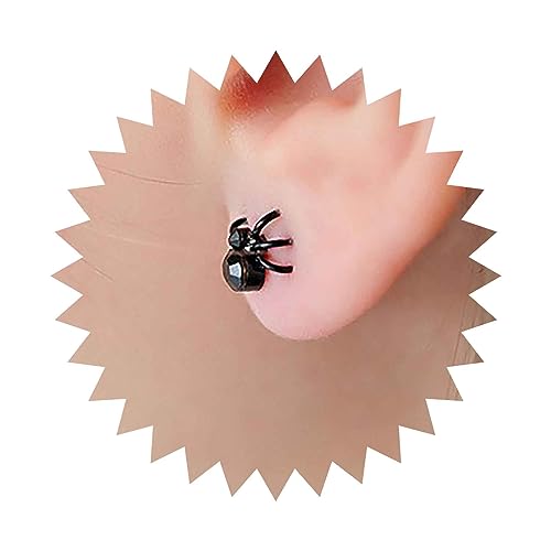 Dervivea Gothic Spinne Ohrstecker Spinne Horror Ohrringe Punk Schwarze Spinne Ohrringe Kleine Spinne Halloween Ohrringe Schmuck Für Frauen Und Mädchen von Dervivea