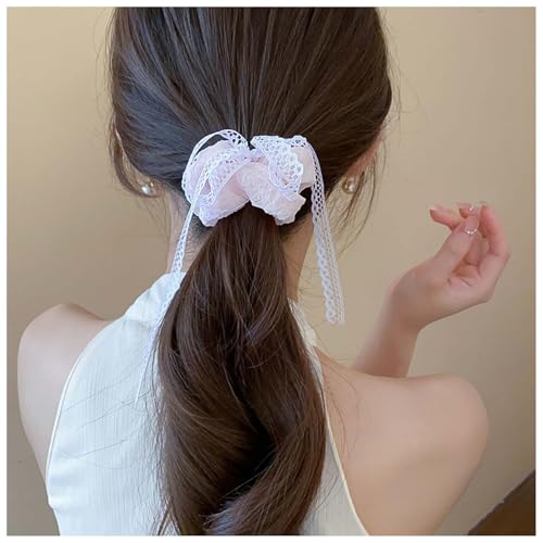Dervivea Spitzenbogen Haargummi Rosa Spitze Haargummi Weiche Spitze Pferdeschwanzhalter Haargummi Elastische Spitze Haargummis Dekorative Haarschmuck Für Frauen Kopfschmuck Dervivea Spitzenbogen Haargummi Rosa Spitze Haargummi Weiche Spitze Pferdeschwanzhalter Haargummi Elastische Spitze Haargummis Dekorative Haarschmuck Für Frauen Kopfschmuck von Dervivea