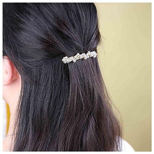 Dervivea Strass Kristall Haarspange Haarnadeln Kristall Pferdeschwanz Halter Haarspange Gold Glitzernde Haarspangen Braut Haarnadel Dekorative Haarschmuck Für Frauen Und Mädchen Kristall Hochzeit von Dervivea